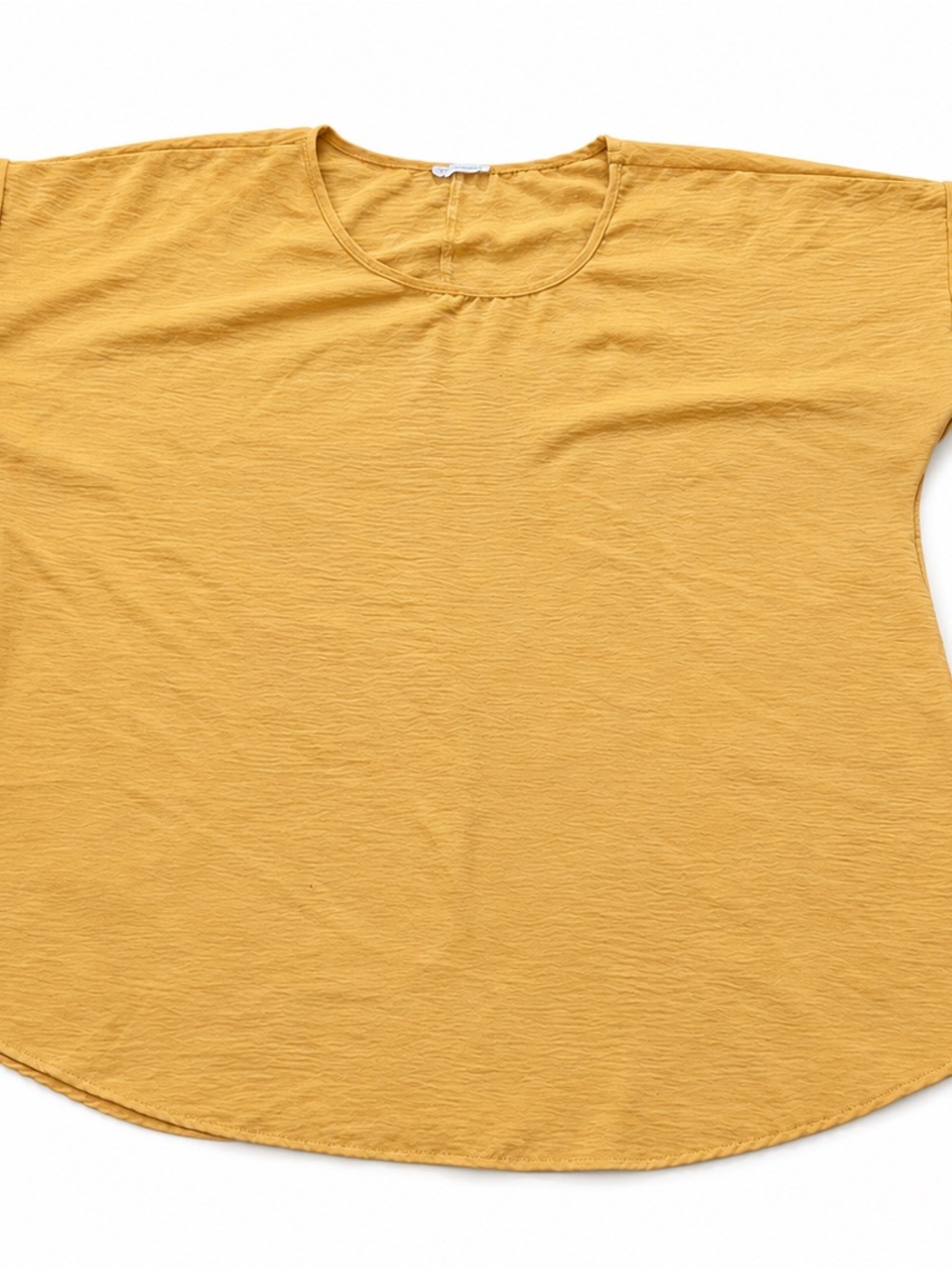 Chic Soul Mustard Yellow Oversized Tunic Top 2XL Made in USA
